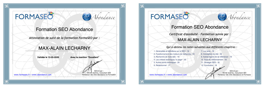 certification seo olivier andrieu