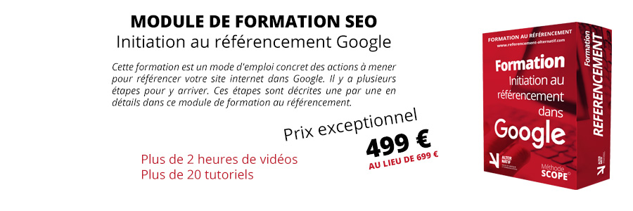 Formation au référencement dans Google formation referencement google